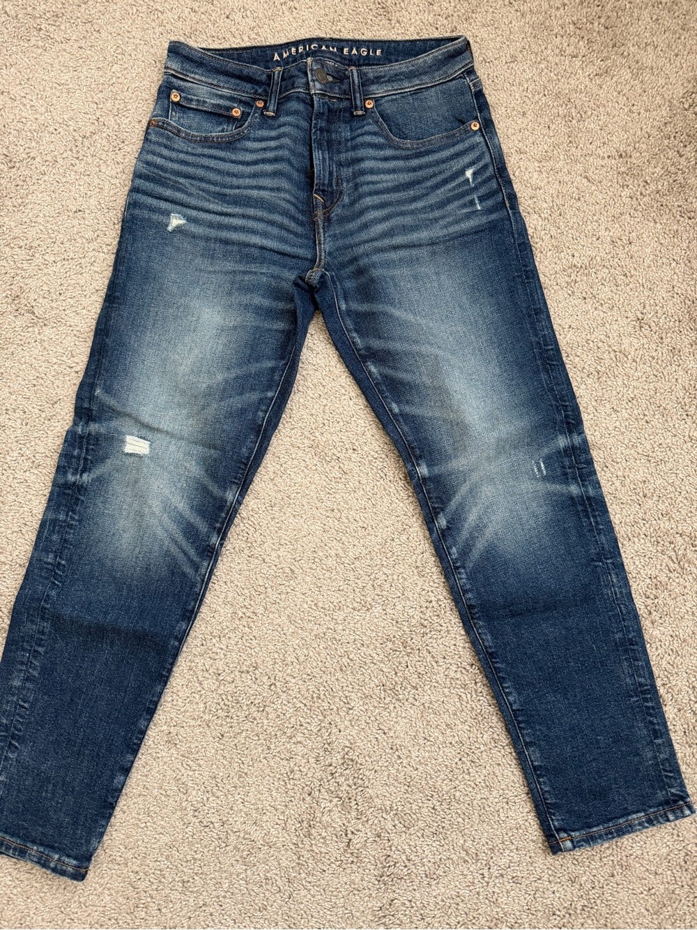 American Eagle Outfitters Men’s Blue Athletic Fit Jeans, 28x28